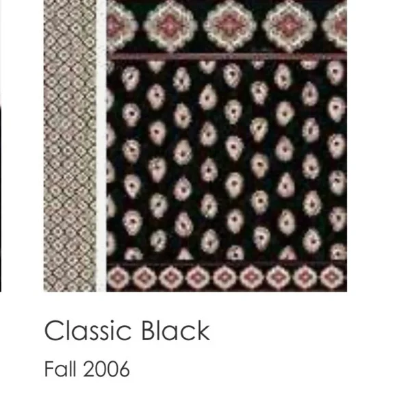 Vintage VERA BRADLEY Classic Black 2006 Little Betsey Red White Floral Zipper - Picture 14 of 14